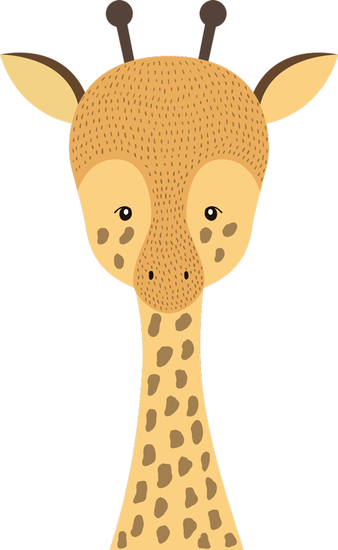 Tappeto vinile per bambini disegno giraffa bebè - TenStickers