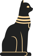Tappeto vinile camera da letto gatto egiziano - TenStickers