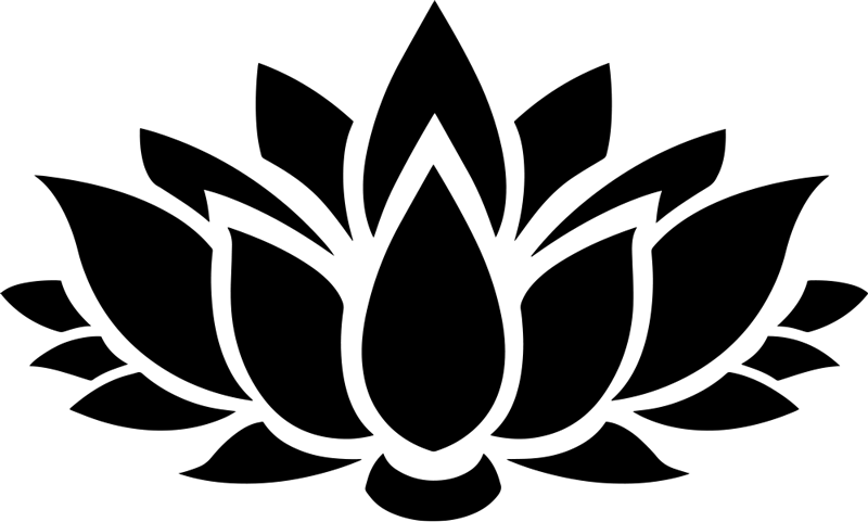 Tappeto vinile camera da letto lotus semplice - TenStickers