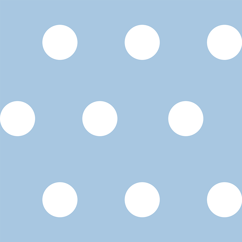 Tappeto vinile camera da letto a pois - TenStickers