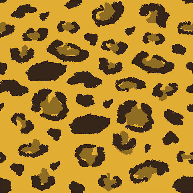 Tappeto vinile camera da letto stampa leopardata - TenStickers