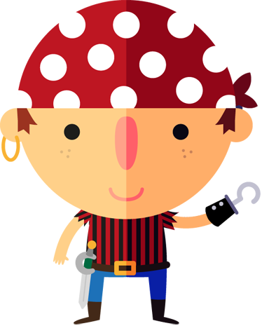 Tappeto vinile per bambini illustrazione pirata - TenStickers