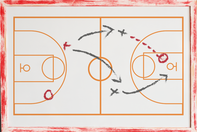 Tappeto vinile giochi allenatore sportivo - TenStickers