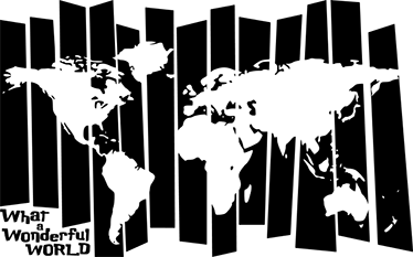 Tappeto vinile mappamondo stile rétro - TenStickers