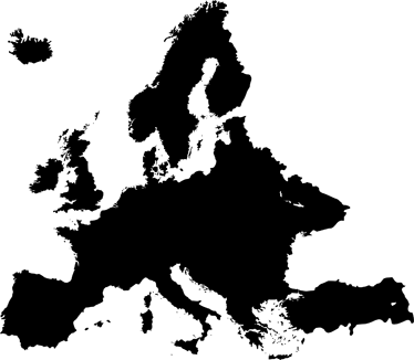 Tappeto vinile mappamondo lavagna europa - TenStickers