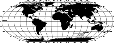 Tappeto vinile mappamondo mappa mondo monocolore - TenStickers