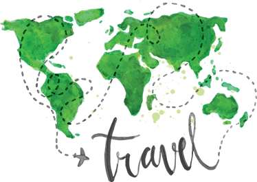 Tappeto vinile mappamondo decorativo viaggio - TenStickers