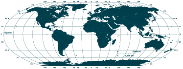 Tappeto vinile mappamondo mappa mondo orizzontale - TenStickers