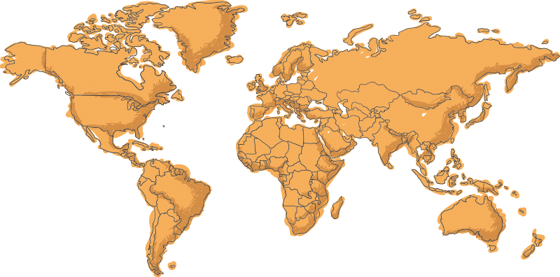 Tappeto vinile mappamondo mappamondo giovanile - TenStickers