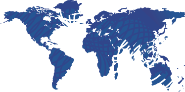 Tappeto vinile mappamondo blu con onde - TenStickers