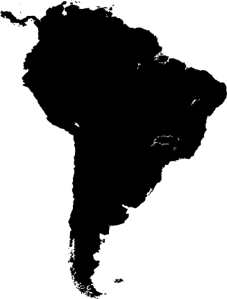 Tappeto vinile mappamondo mappa del sud america - TenStickers