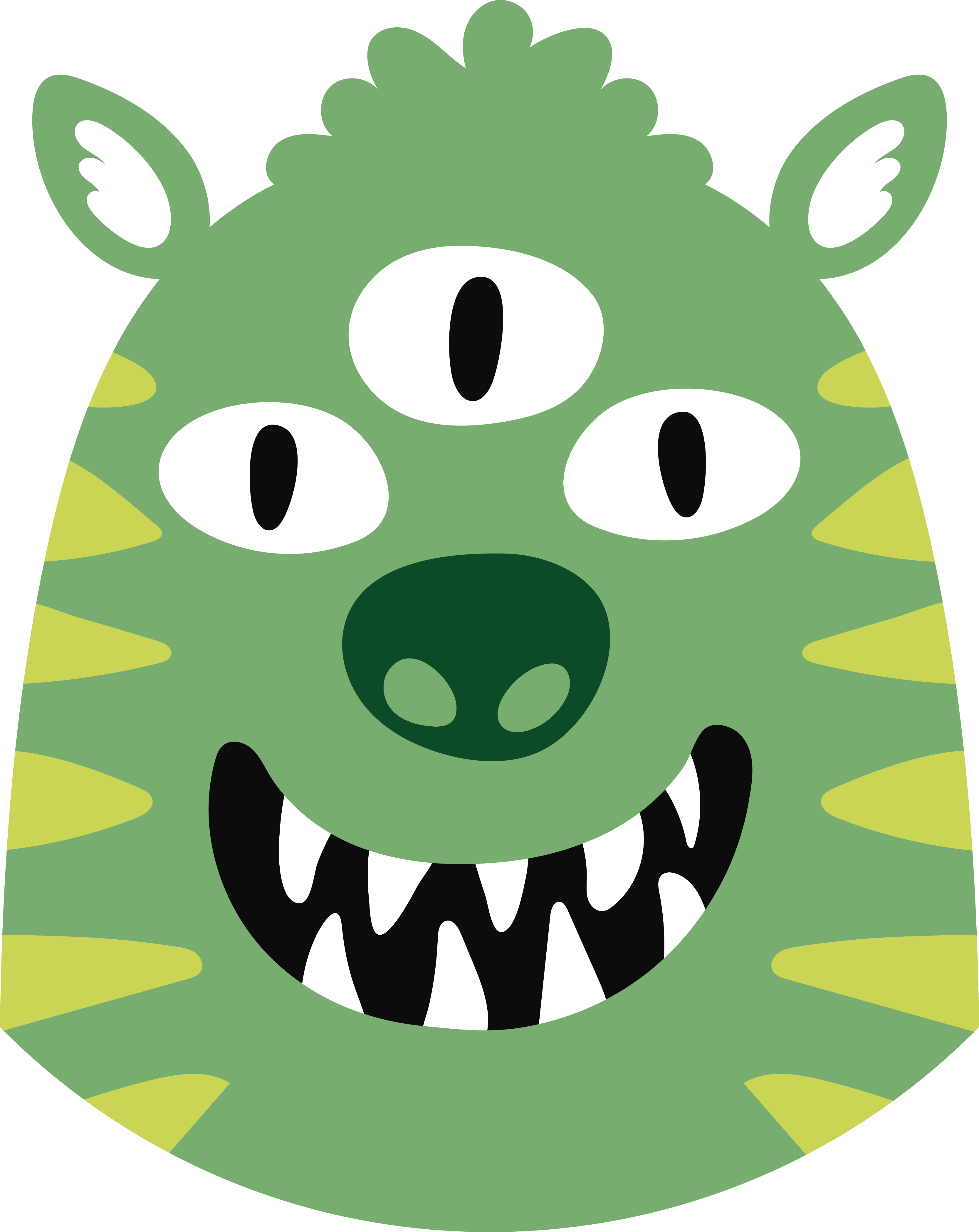 Tappeto vinile per bambini mostro felice - TenStickers