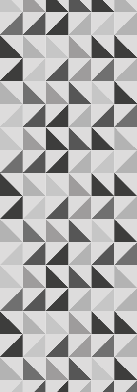 Tappeto vinile bagno triangoli geometrici - TenStickers