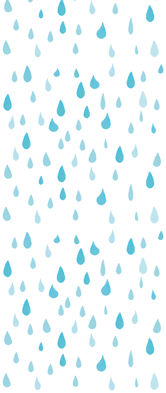 Tappeto vinile bagno gocce d'acqua blu acquerello - TenStickers