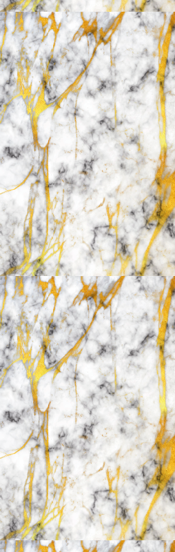 Tappeto vinile bagno marmo grigio e oro elegante - TenStickers