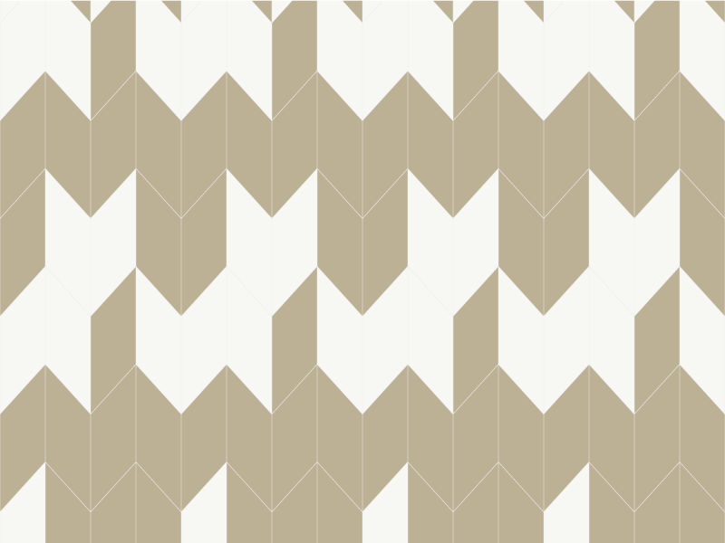 Tappeto vinile bagno motivo geometrico bianco e beige - TenStickers
