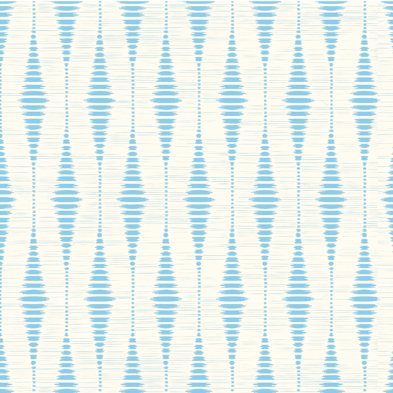 Tappeto vinile geometrico blu chiaro ikat rabaul - TenStickers