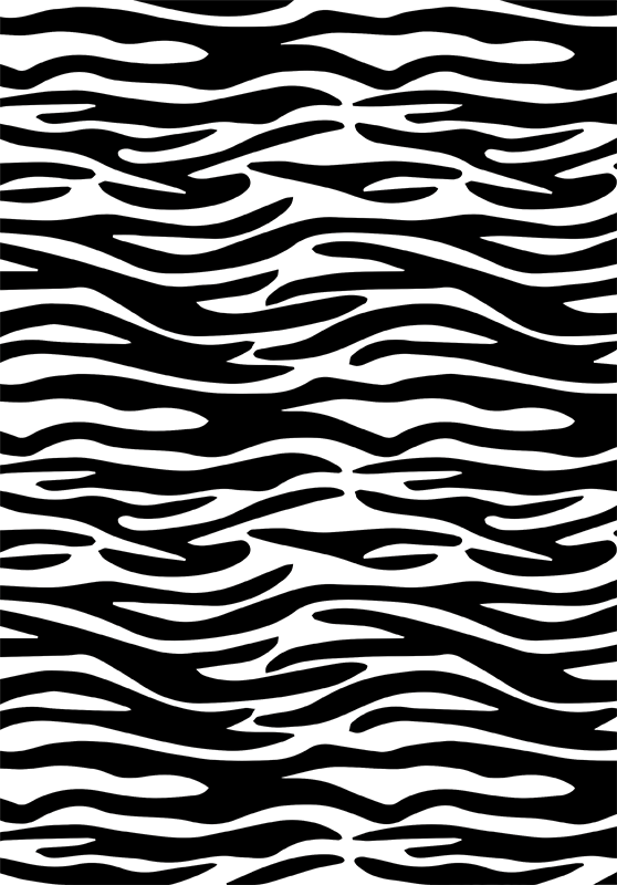 Tappeto vinile bagno stampa animalier zebra doccia - TenStickers