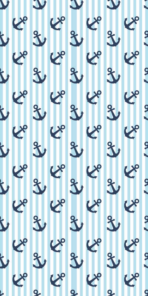 Tappeto vinile bagno motivo righe verticali blu navy - TenStickers