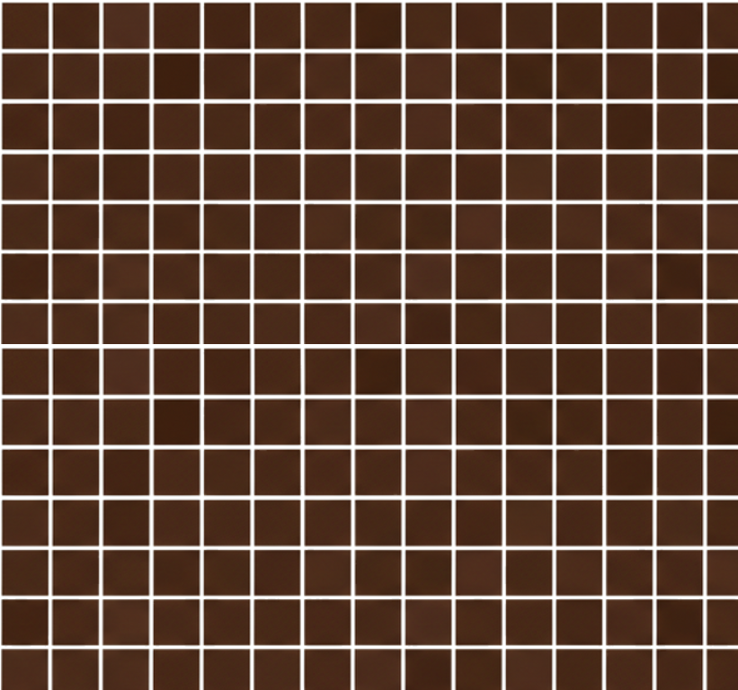 Tappeto vinile bagno mosaici mini marrone cioccolato - TenStickers