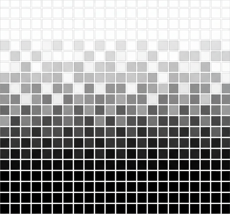 Tappeto vinile bagno mosaici quadrati monocromatici - TenStickers