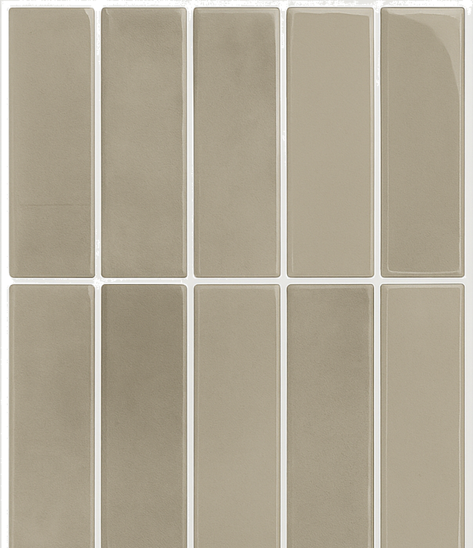 Tappeto vinile bagno pietra lineare naturale - TenStickers