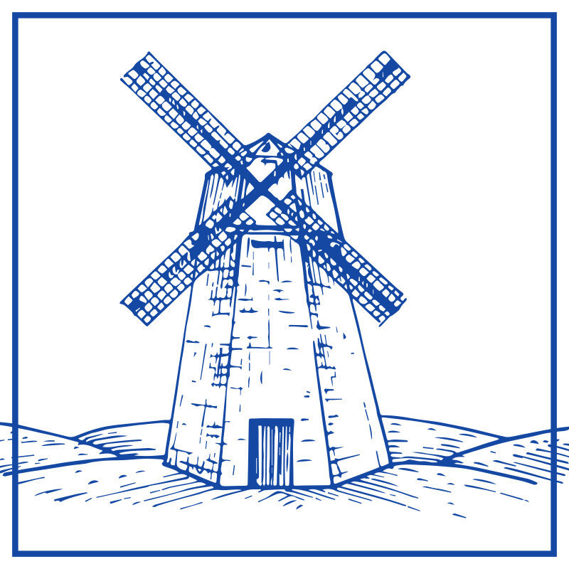 Tappeto pvc cucina mulino blu di delft - TenStickers