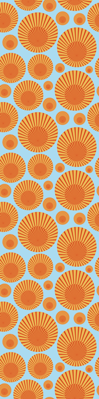 Tappeto pvc cucina sole anni '70 frigorifero - TenStickers