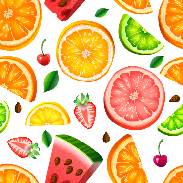 Tappeto pvc cucina con motivo frutta - TenStickers