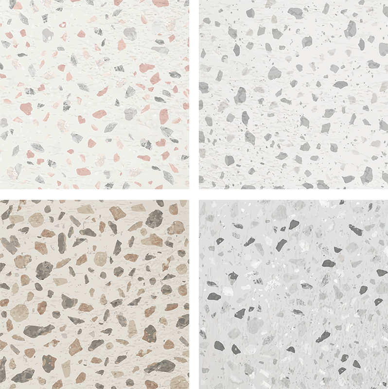 Tappeto pvc cucina effetto terrazzo - TenStickers