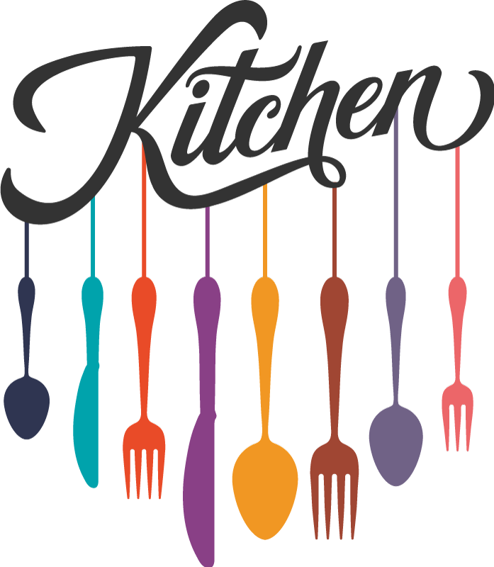 Tappeto pvc cucina forchette e cucchiai - TenStickers