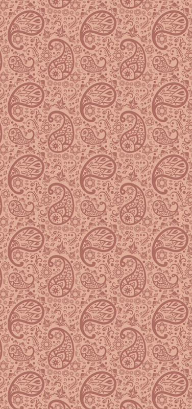 Tappeto pvc cucina motivo paisley frigorifero - TenStickers