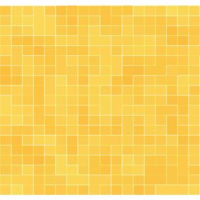 Tappeto pvc cucina mosaico oro giallo dettagliato - TenStickers