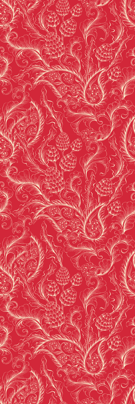 Tappeto pvc cucina illustrazione paisley frigorifero - TenStickers