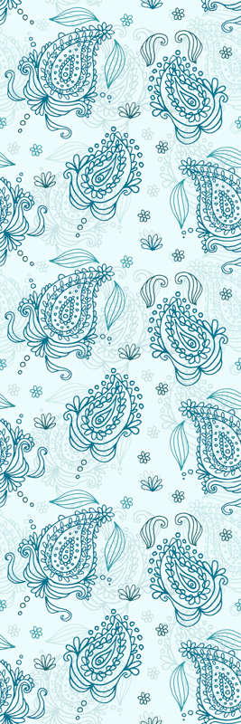 Tappeto pvc cucina motivo paisley floreale - TenStickers