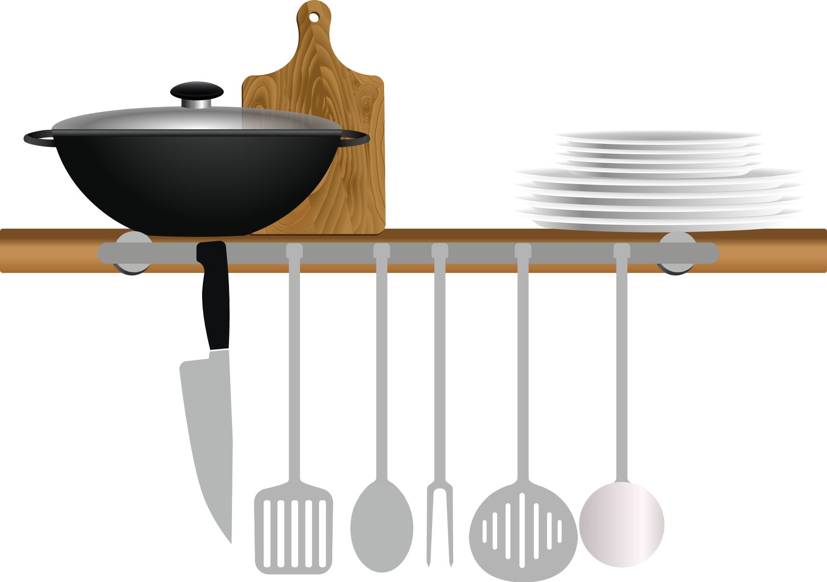 Tappeto pvc cucina asciugatrice piatti e ciotole - TenStickers
