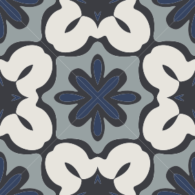Tappeto pvc cucina stile gracia blu idraulico - TenStickers