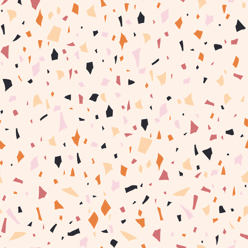 Tappeto pvc cucina foglio terrazzo grigio - TenStickers