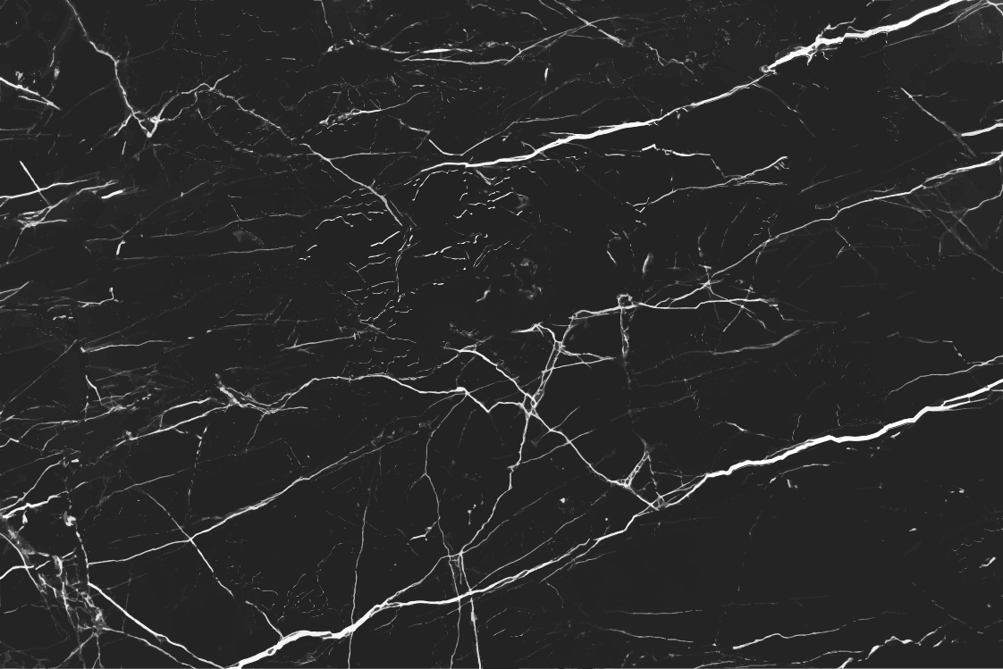 Tappeto pvc cucina marmo nero - TenStickers