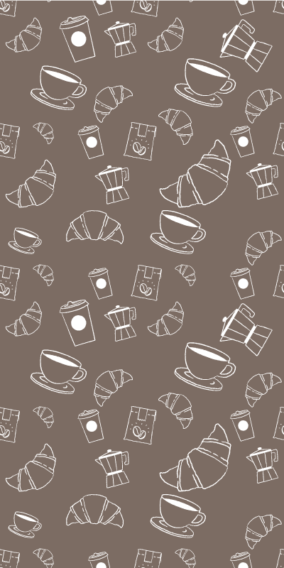 Tappeto pvc cucina croissant caffè patron - TenStickers