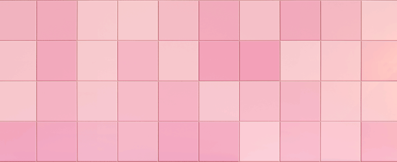 Tappeto pvc cucina piastrelle quadrate rosa - TenStickers