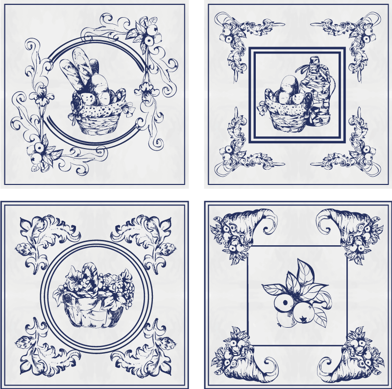 Tappeto pvc cucina ceramiche belghe - TenStickers