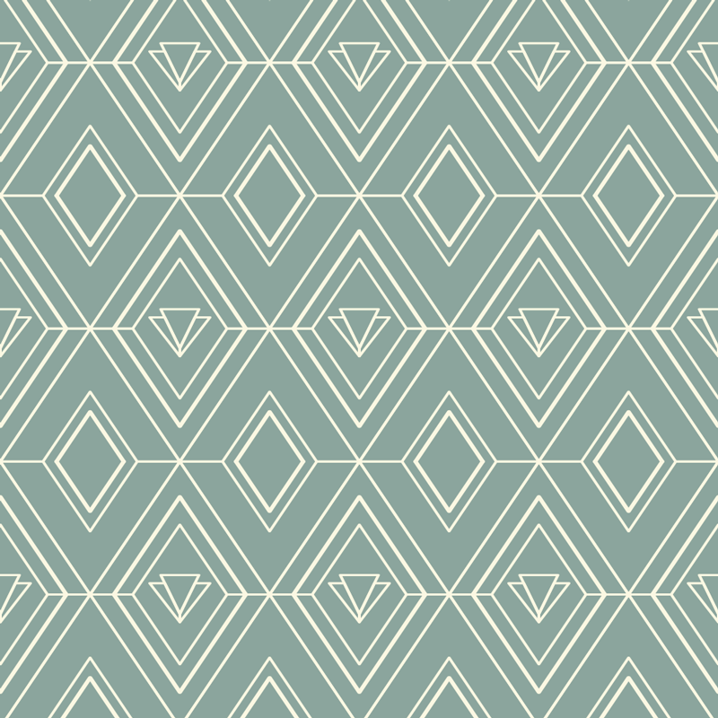 Tappeto pvc cucina motivo geometrico art deco - TenStickers