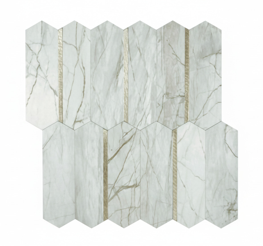Tappeto pvc cucina design marmo alla moda - TenStickers