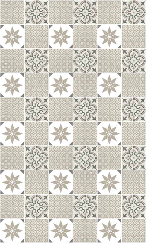 Tappeto pvc cucina mosaico marocchino sabbia - TenStickers