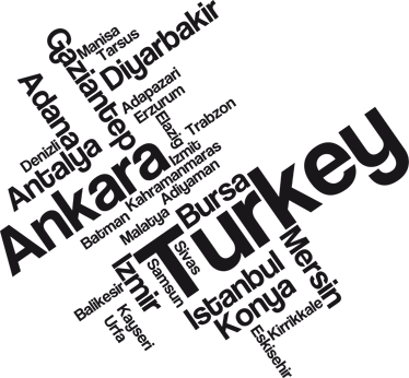 Tappeto vinile camera da letto decorativo turchia - TenStickers
