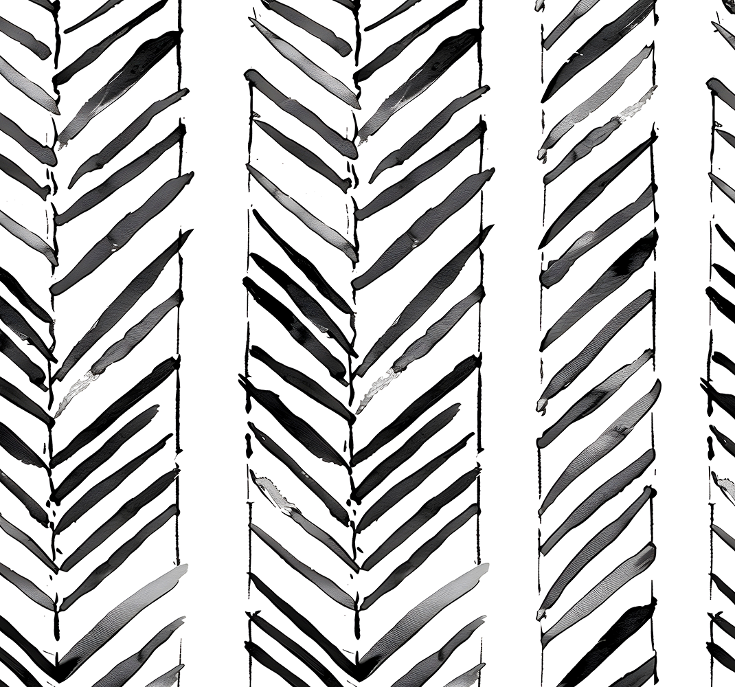 Tappeto vinile ufficio design geometrico bianco e nero - TenStickers