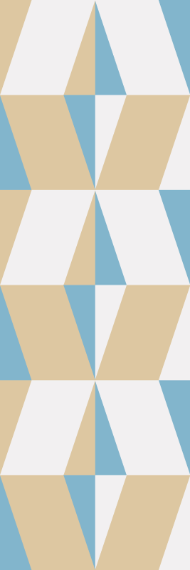 Tappeto vinile ufficio forme geometriche minimaliste - TenStickers
