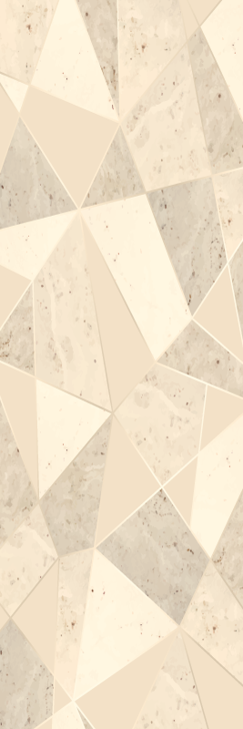 Tappeto vinile ufficio triangoli dorati 3d - TenStickers