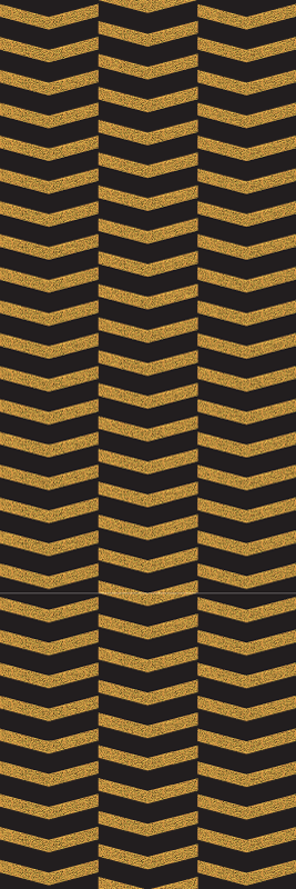 Tappeto vinile ufficio linee oro marmo - TenStickers